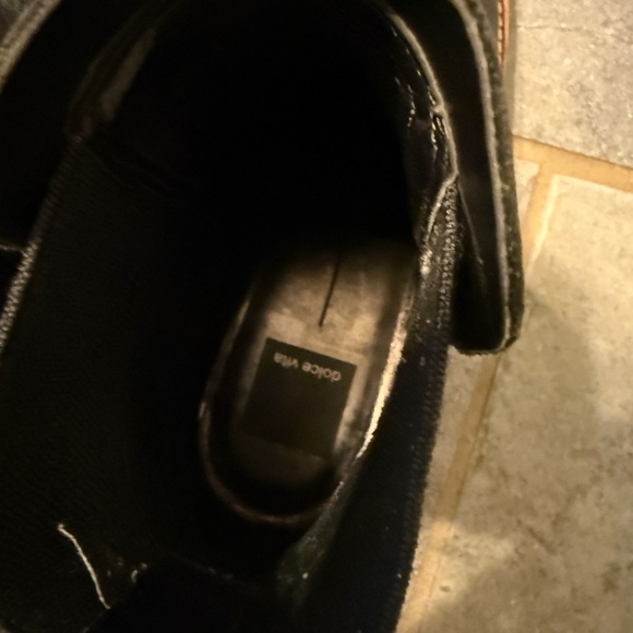 Dolce Vita Black leather Rielle pull on Chelsea boots size 7.5 - Picture 3 of 4